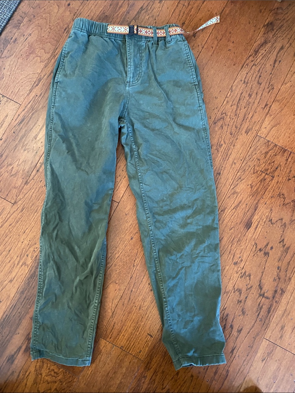 Stoic woman’s utility pants with adjustable belt-XS